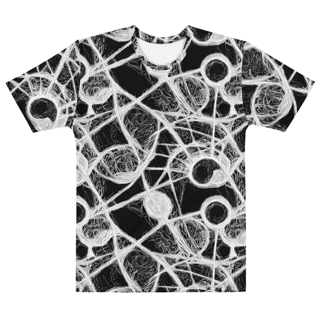 Obsidian Network on Men's Cotton Crew Neck T-Shirt — Front