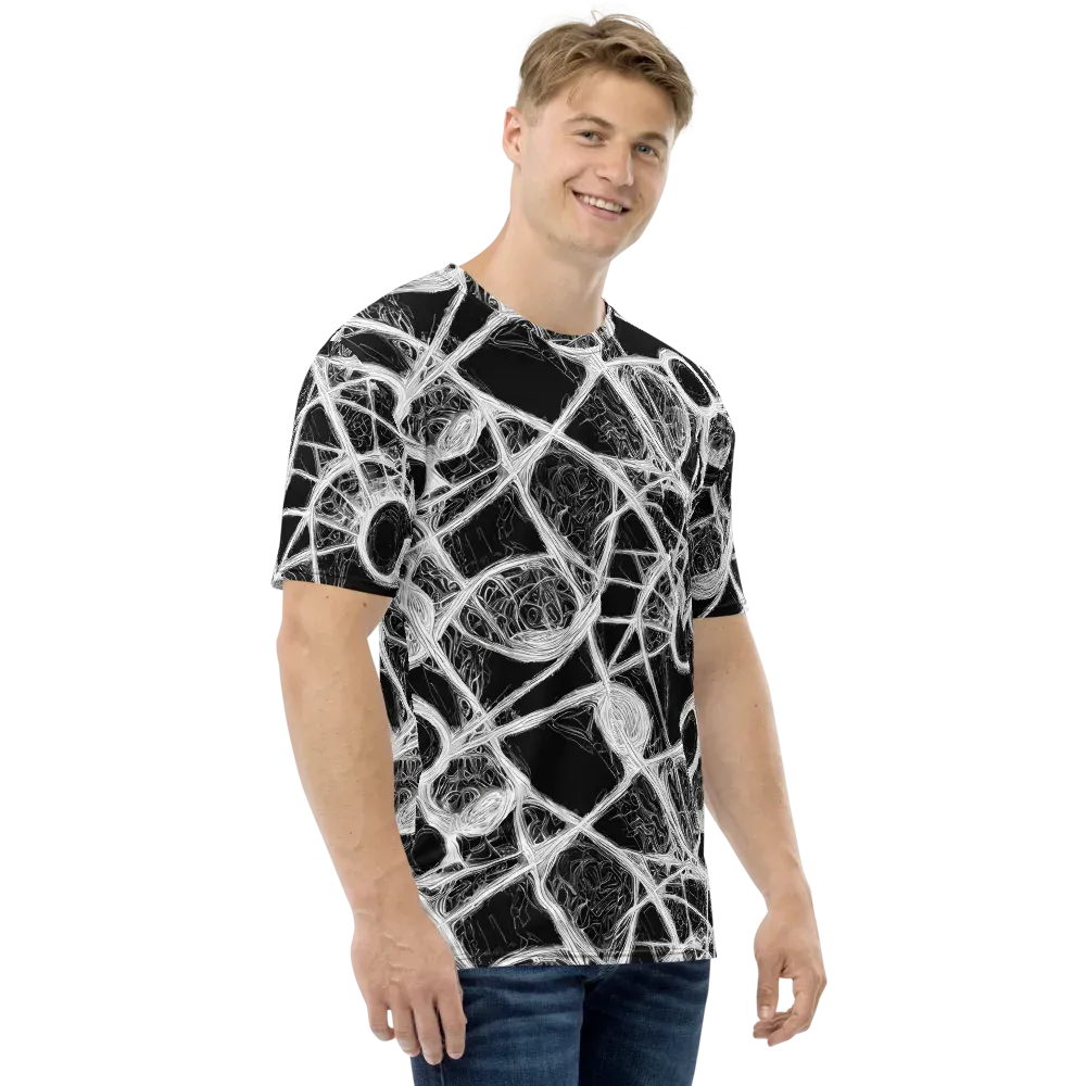 Obsidian Network on Men's Crew Neck T-Shirt — Right