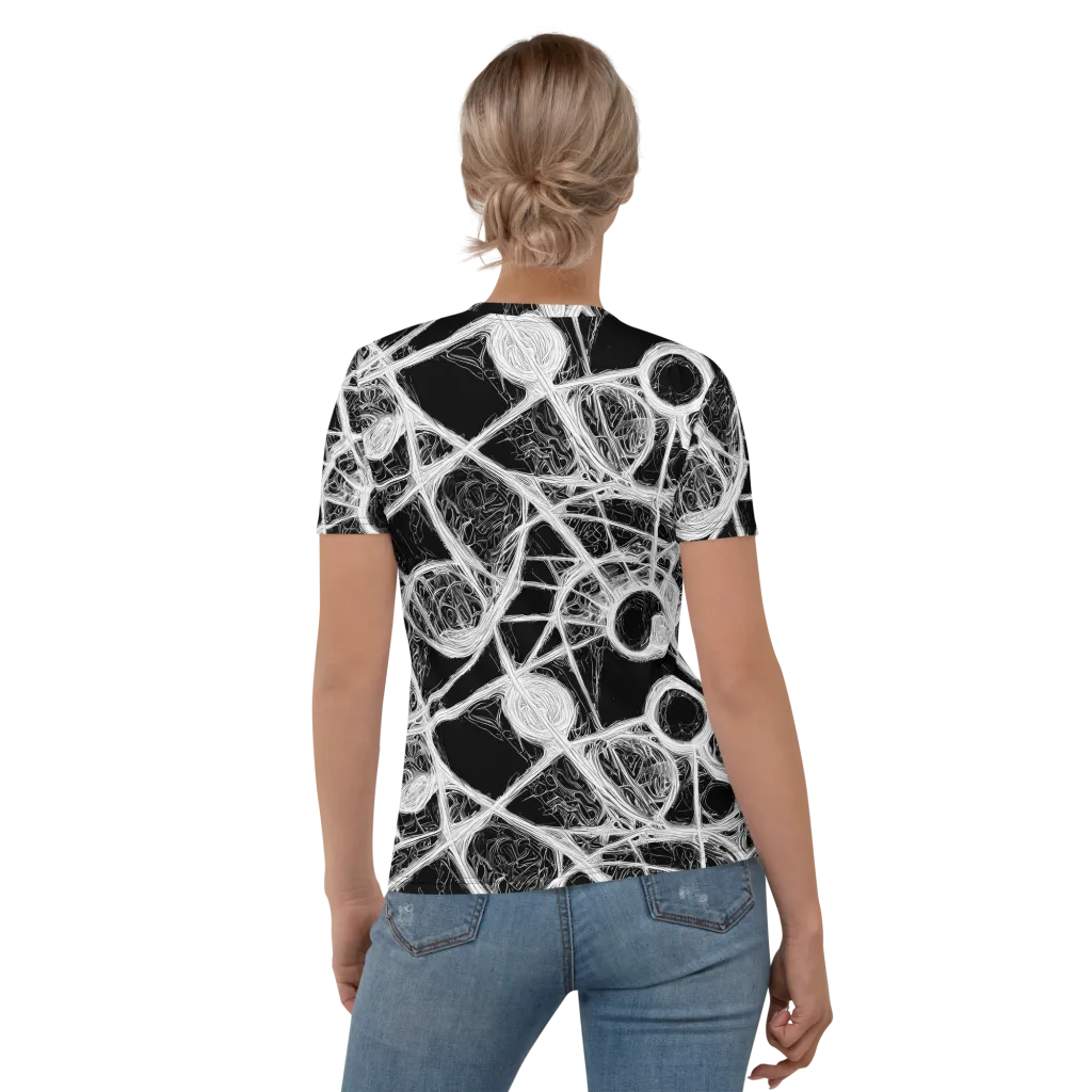 Obsidian Network on Women's Crew Neck T-Shirt — Back