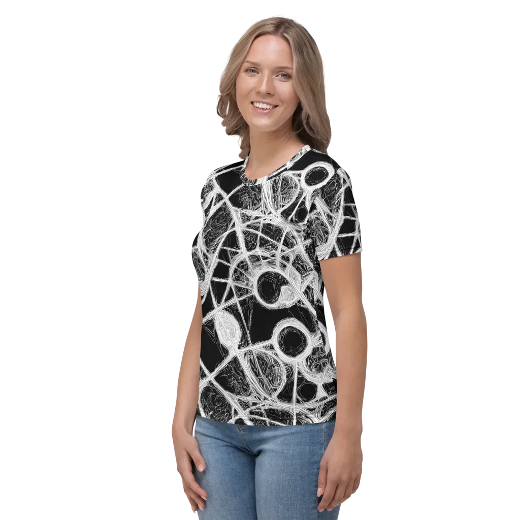 Obsidian Network on Women's Crew Neck T-Shirt — Left