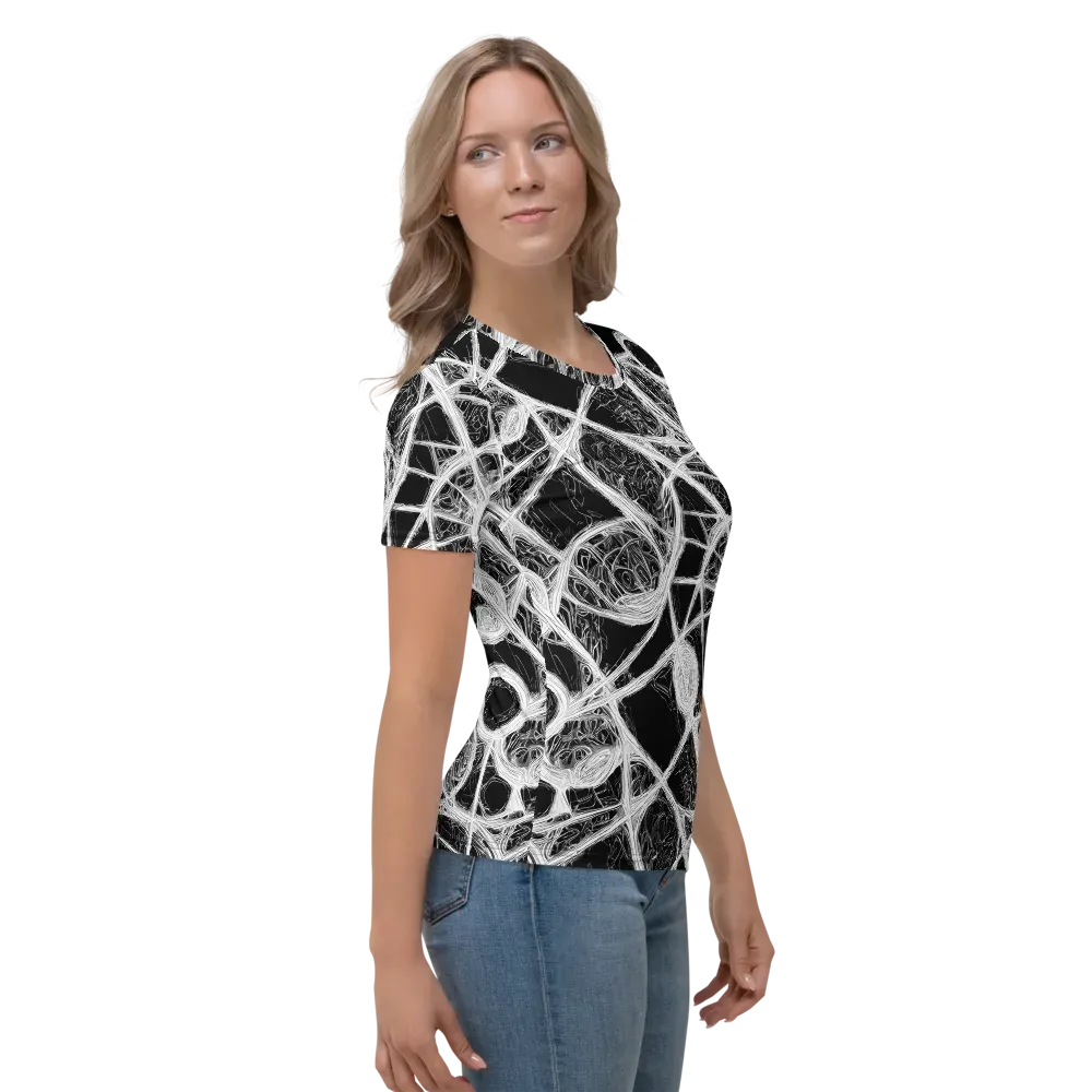 Obsidian Network on Women's Crew Neck T-Shirt — Right