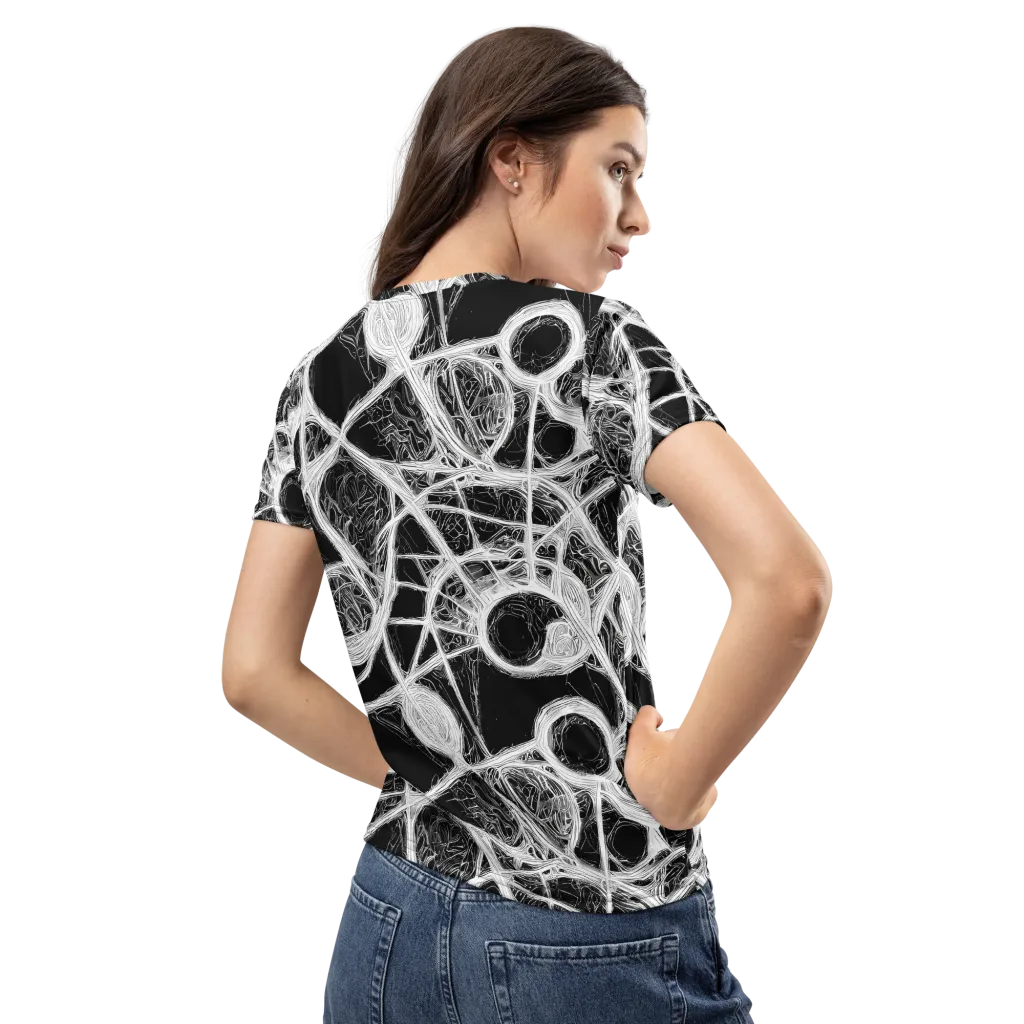 Obsidian Network on Women's Crew Neck T-Shirt — Back