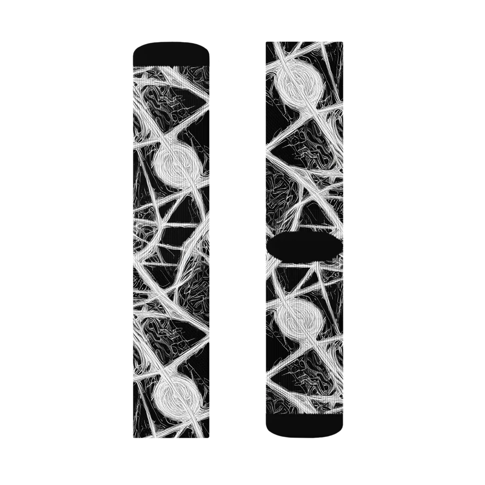 Obsidian Network on Socks — Left Sock