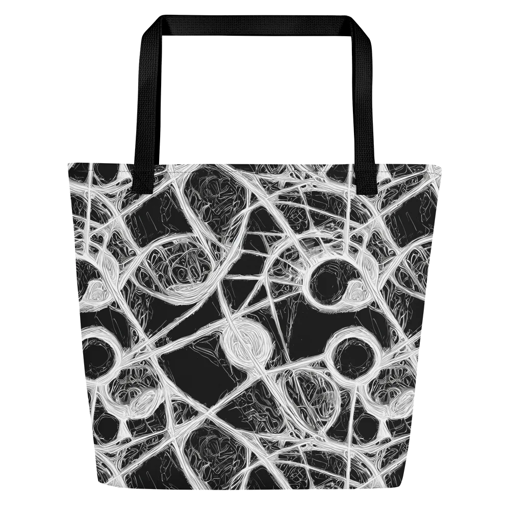 Obsidian Network on Large Tote Bag W/ Pocket — Front