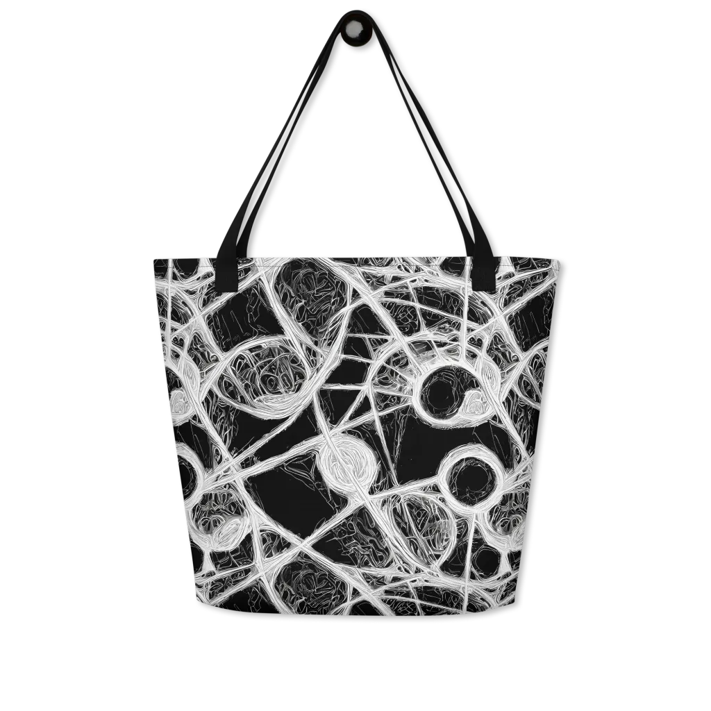 Obsidian Network on Large Tote Bag W/ Pocket — Front