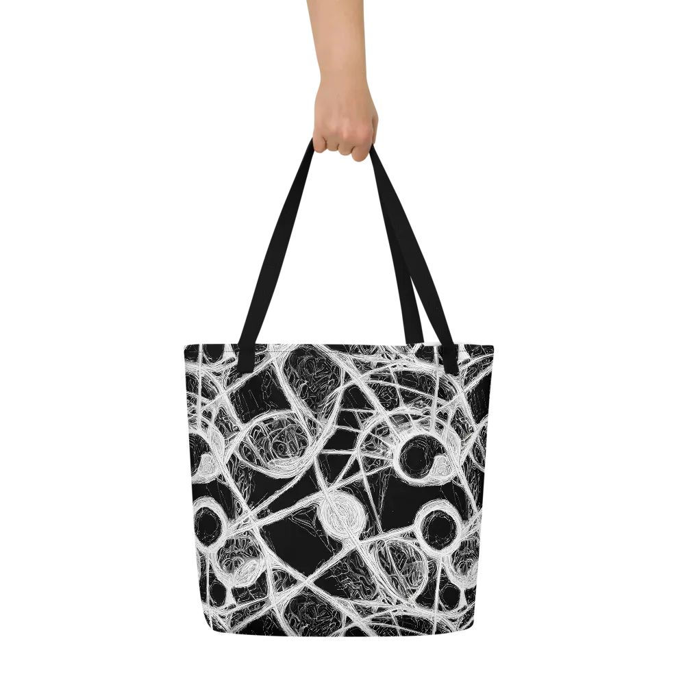 Obsidian Network on Large Tote Bag W/ Pocket — Front