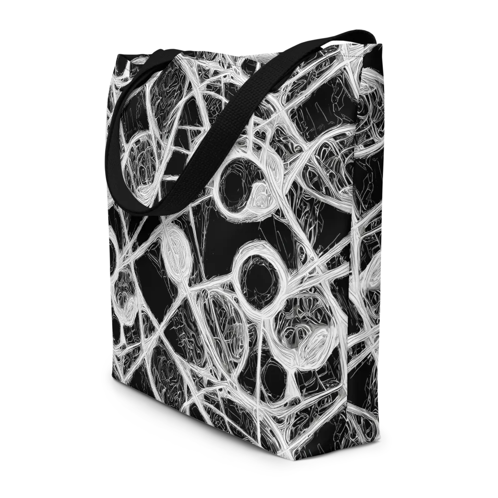 Obsidian Network on Large Tote Bag W/ Pocket — Front