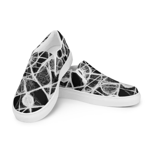 Obsidian Network on a Women's Slip-On Canvas Shoes