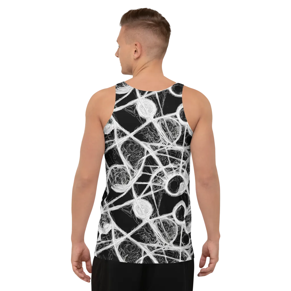 Obsidian Network on Men's Tank Top — Back