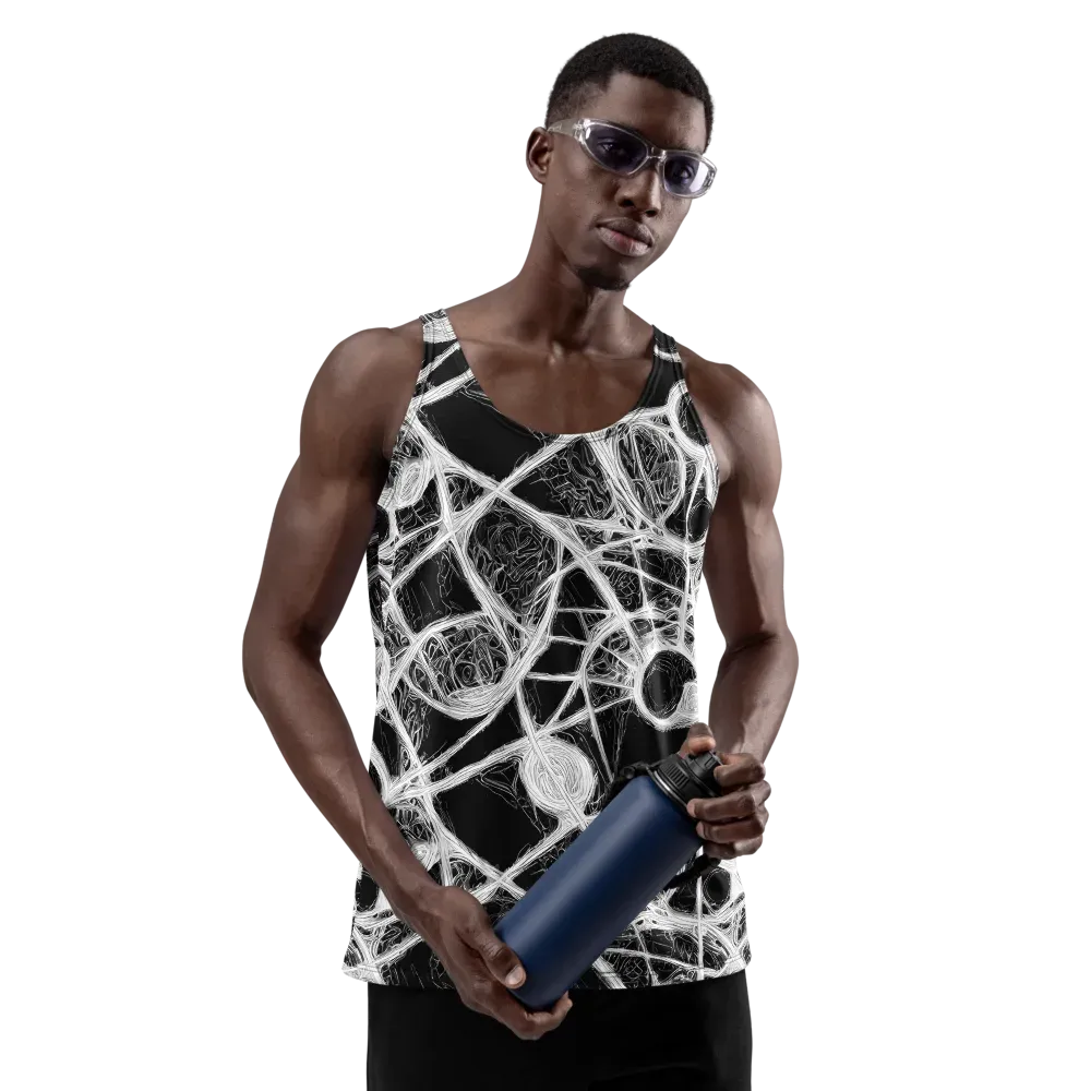 Obsidian Network on Men's Tank Top — Front