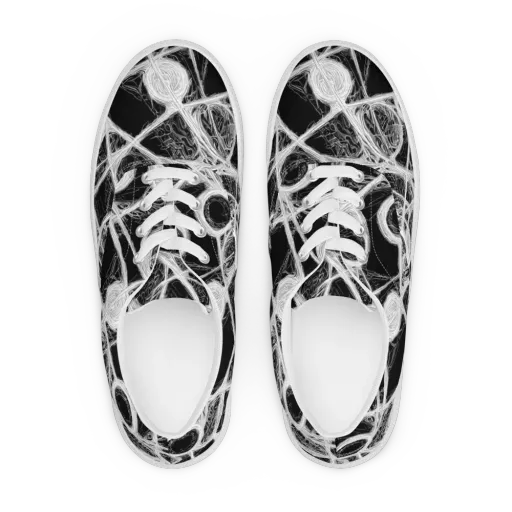Obsidian Network on a Men's Lace-Up Canvas Shoes