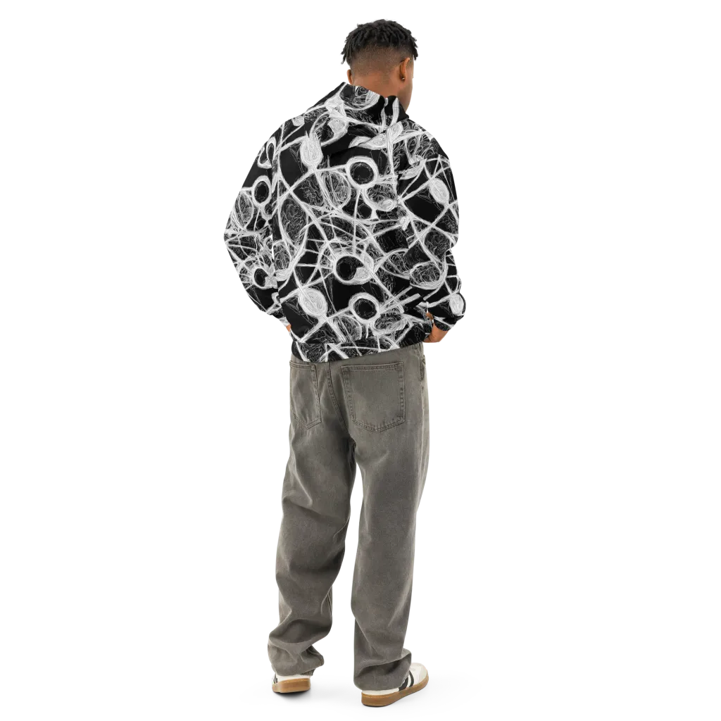 Obsidian Network on Cotton Hoodie — Back