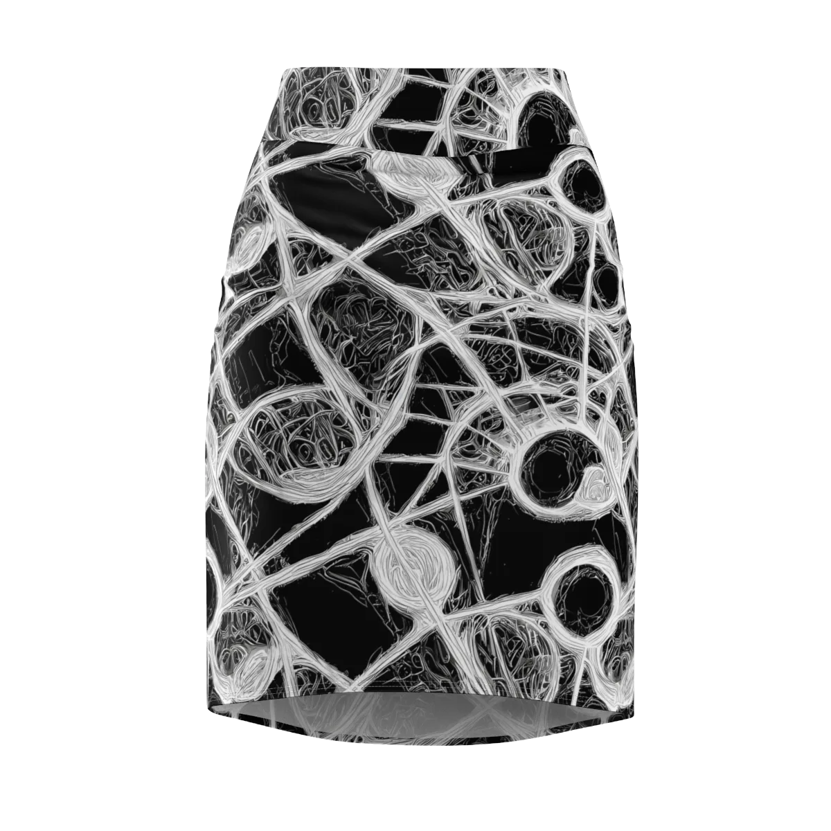Obsidian Network on Pencil Skirt — Front