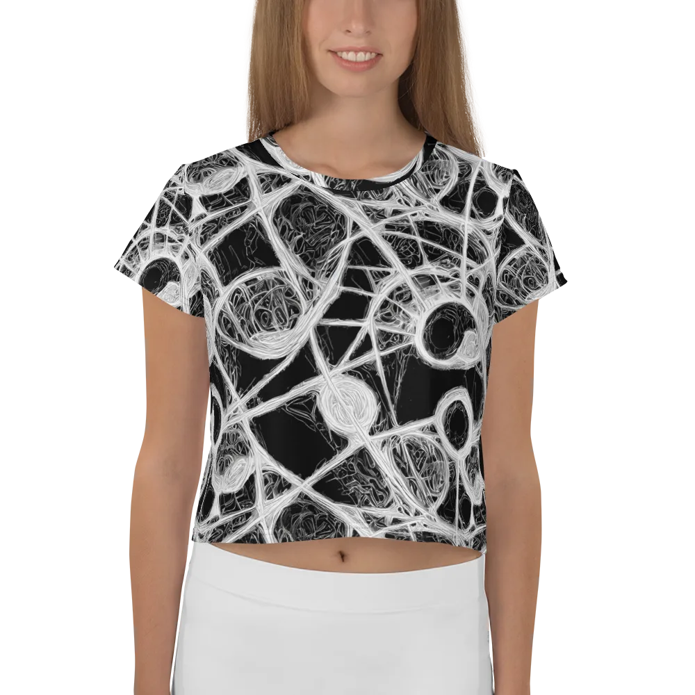 Obsidian Network on Crop Tee — Front