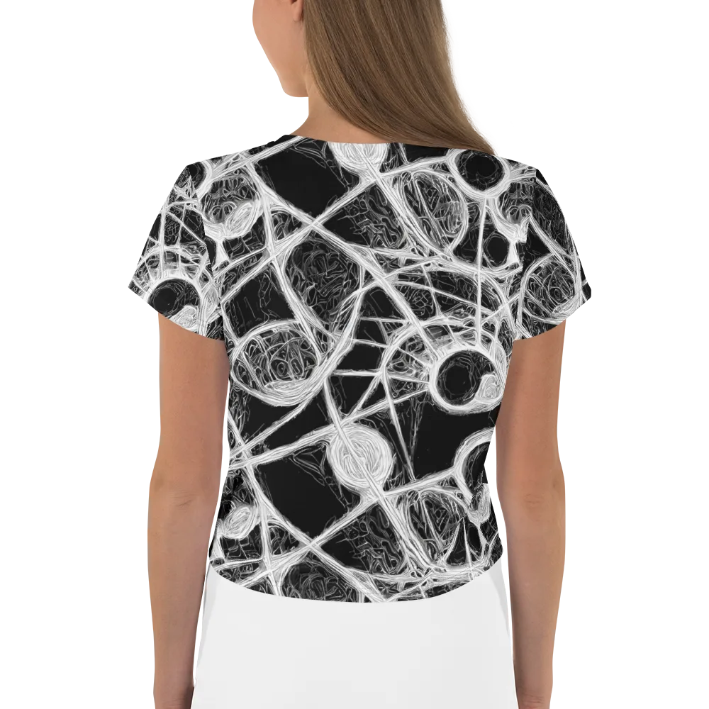 Obsidian Network on Crop Tee — Back