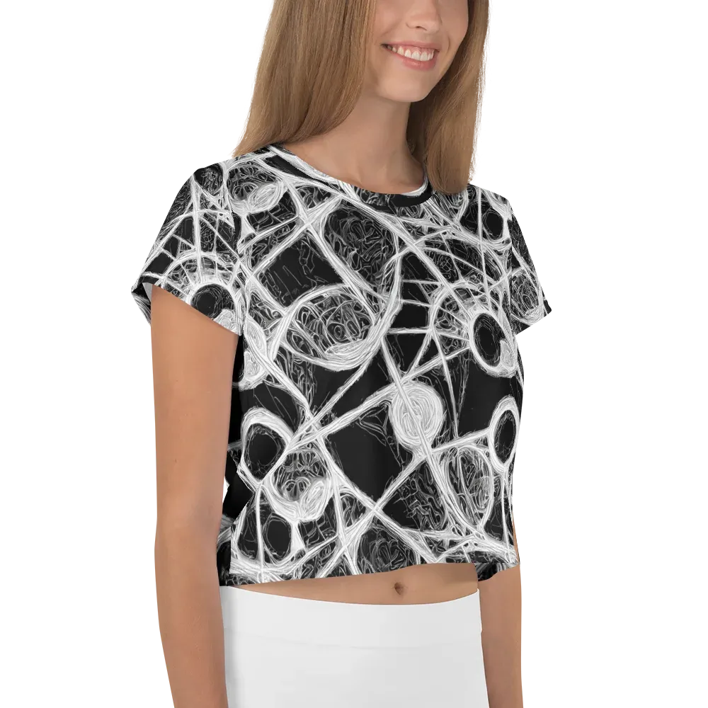 Obsidian Network on Crop Tee — Right