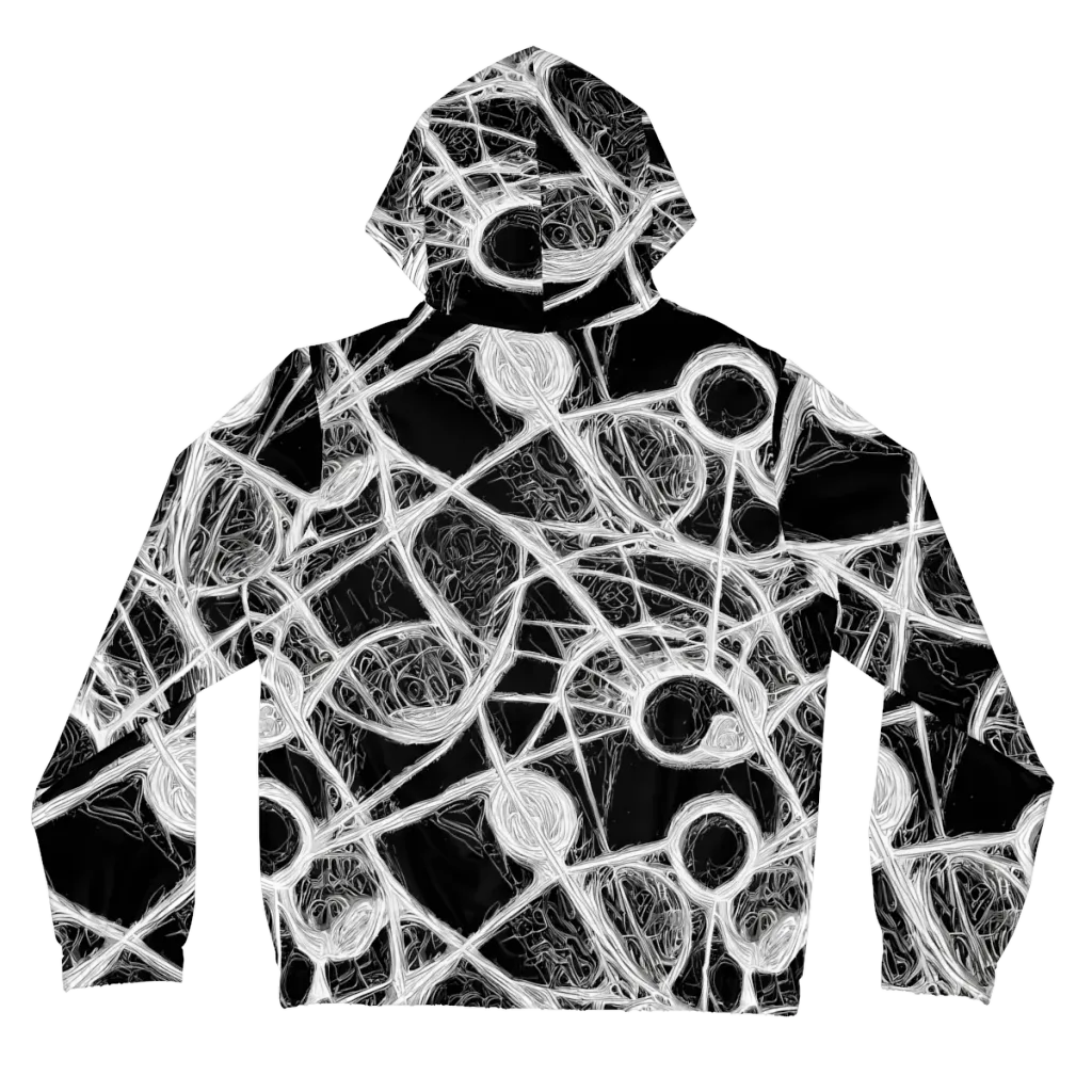 Obsidian Network on Women's Full-Zip Hoodie — Back