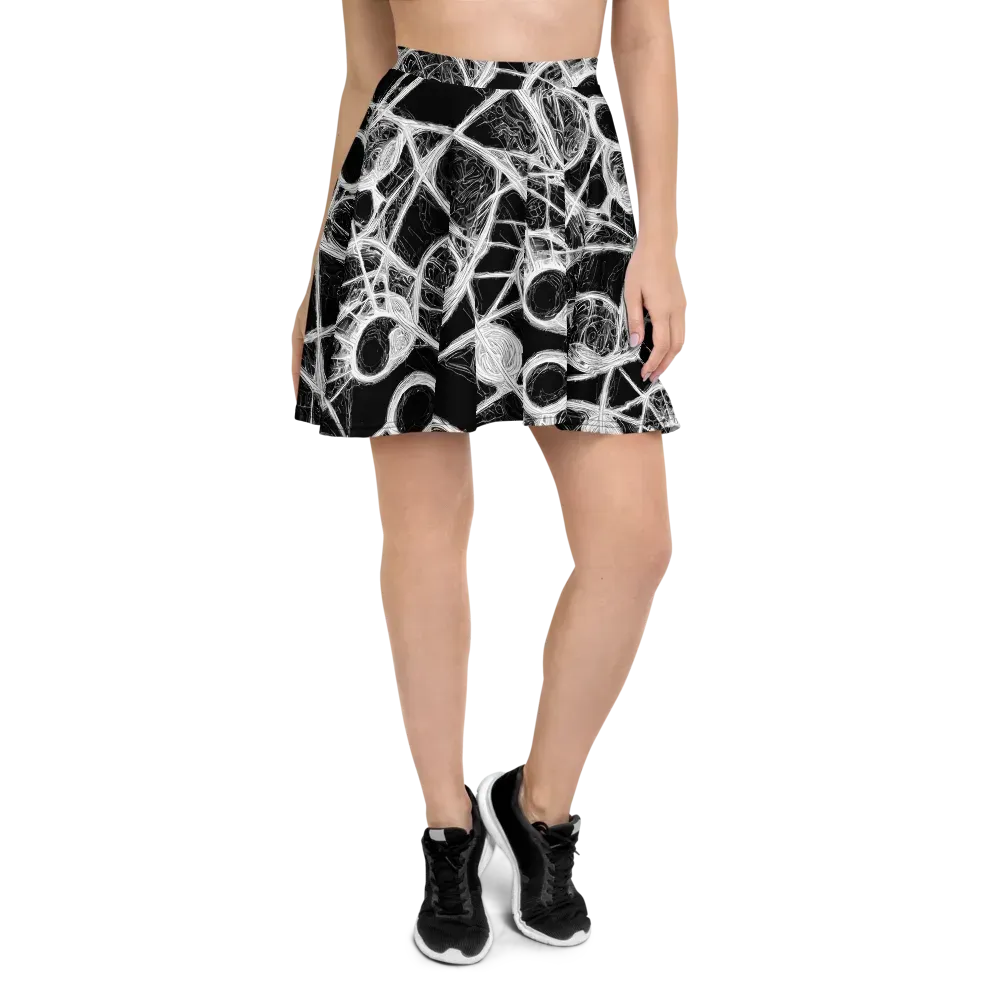 Obsidian Network on Skater Skirt — Front