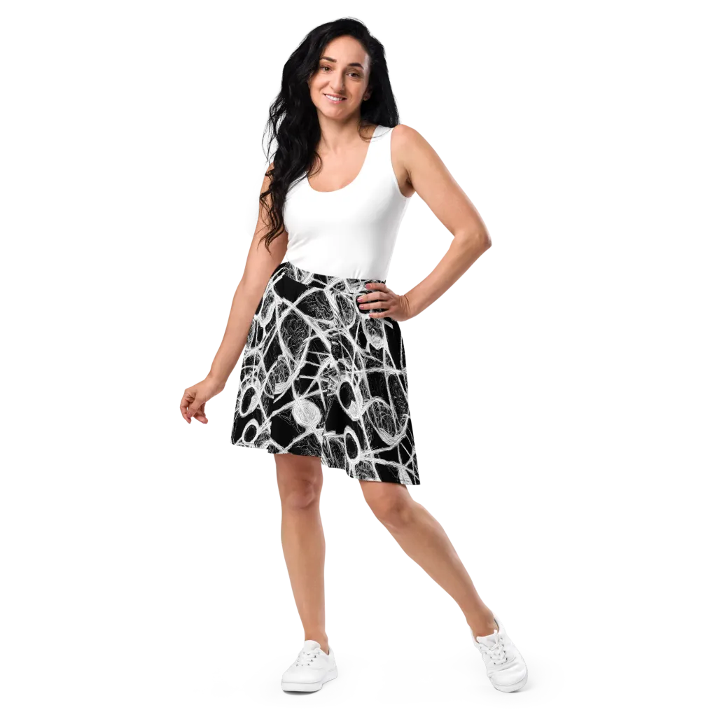 Obsidian Network on Skater Skirt — Front