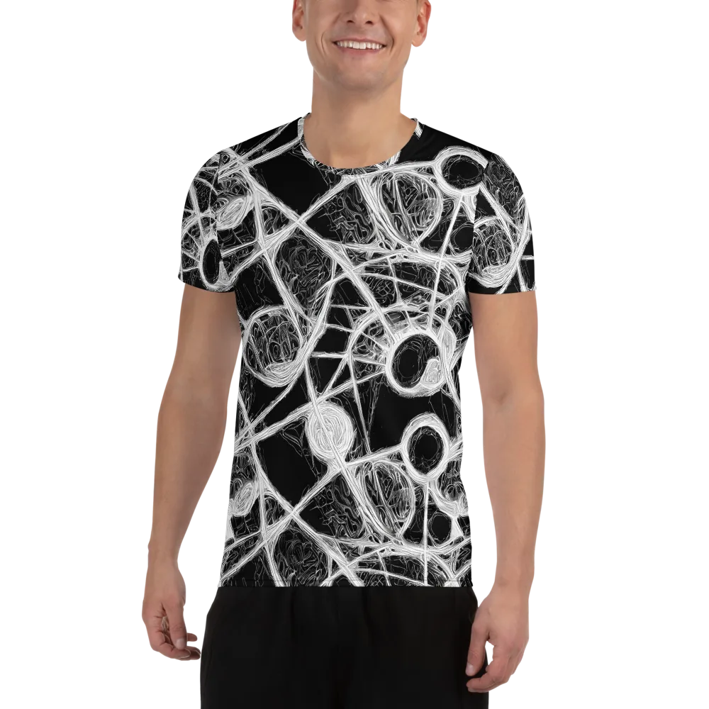 Obsidian Network on Men's Athletic T-Shirt — Front