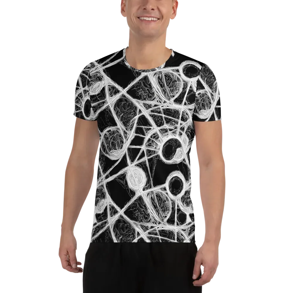 Obsidian Network on Men's Athletic T-Shirt — Front