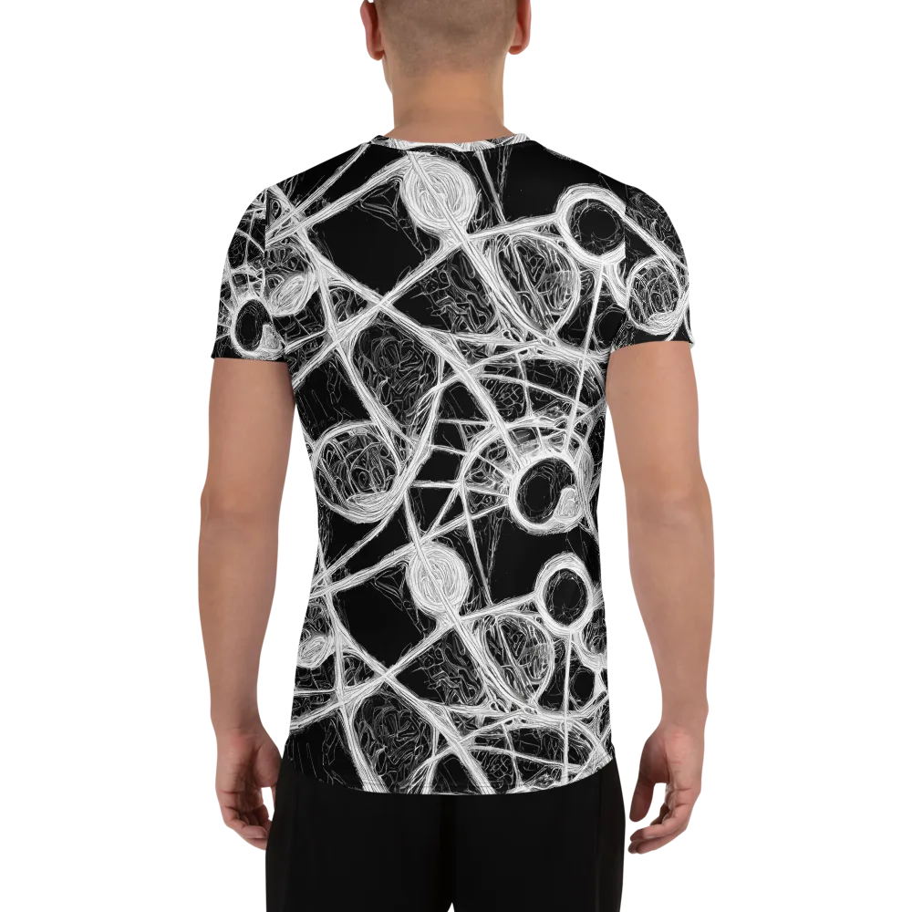 Obsidian Network on Men's Athletic T-Shirt — Back
