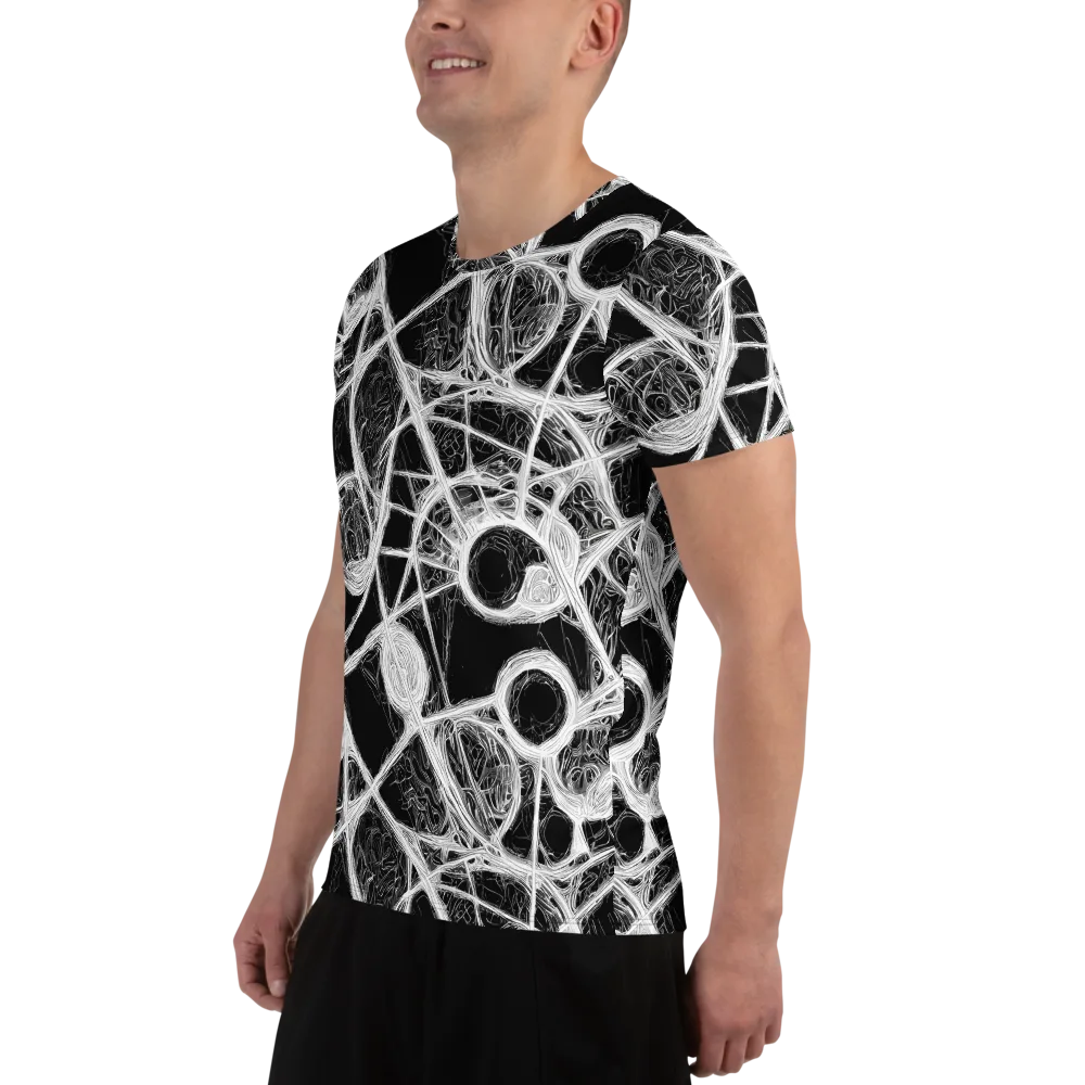 Obsidian Network on Men's Athletic T-Shirt — Left