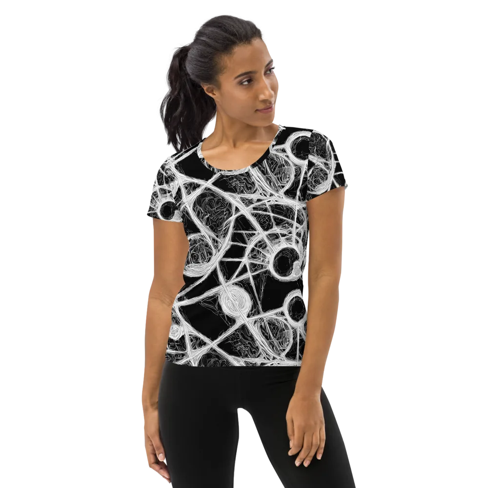 Obsidian Network on Women's Athletic T-Shirt — Front