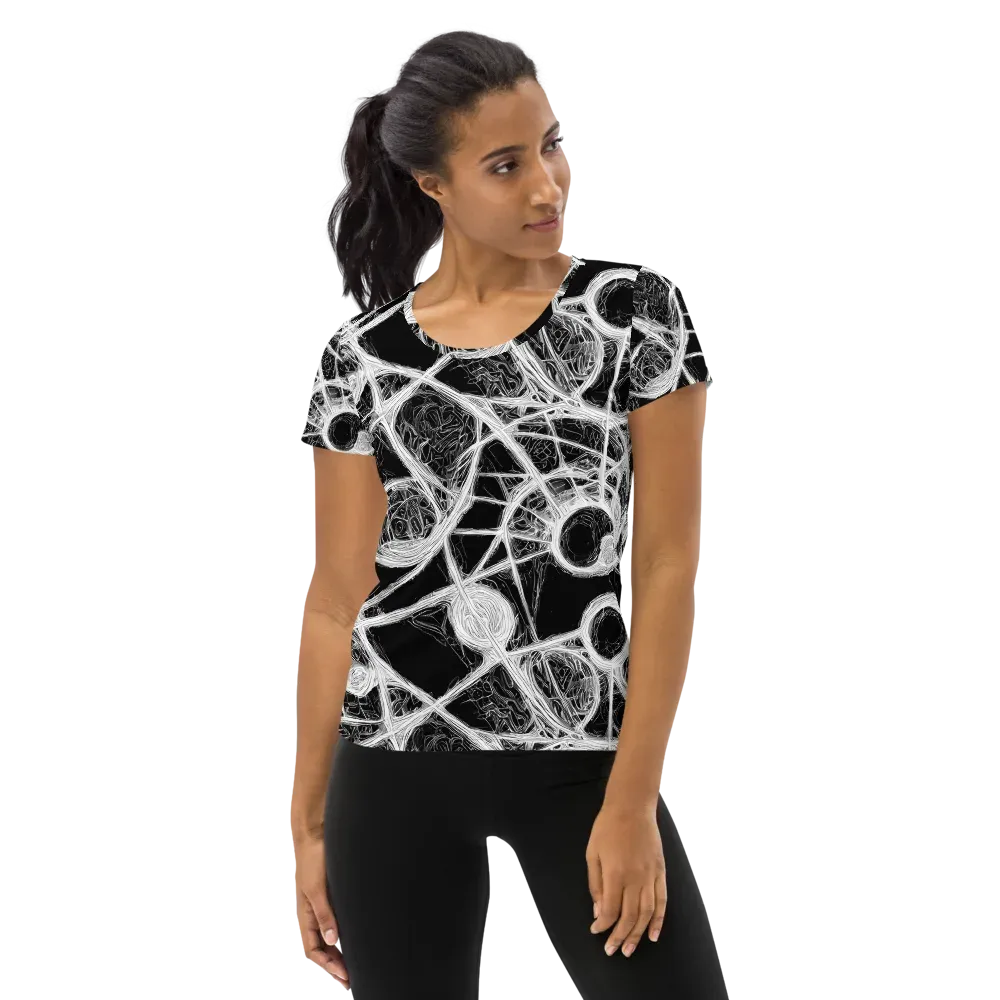 Obsidian Network on Women's Athletic T-Shirt — Front