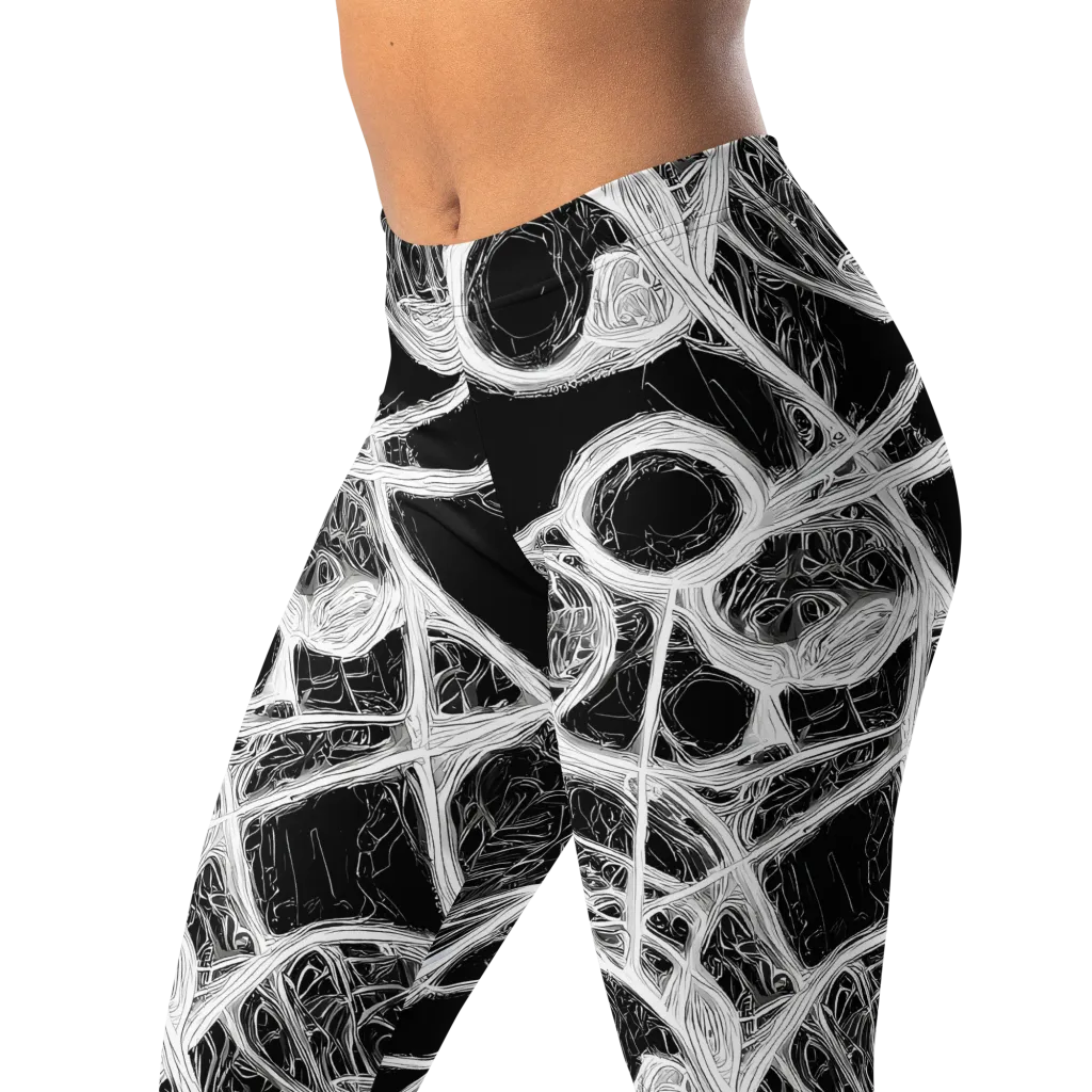 Obsidian Network on Leggings — Left Front