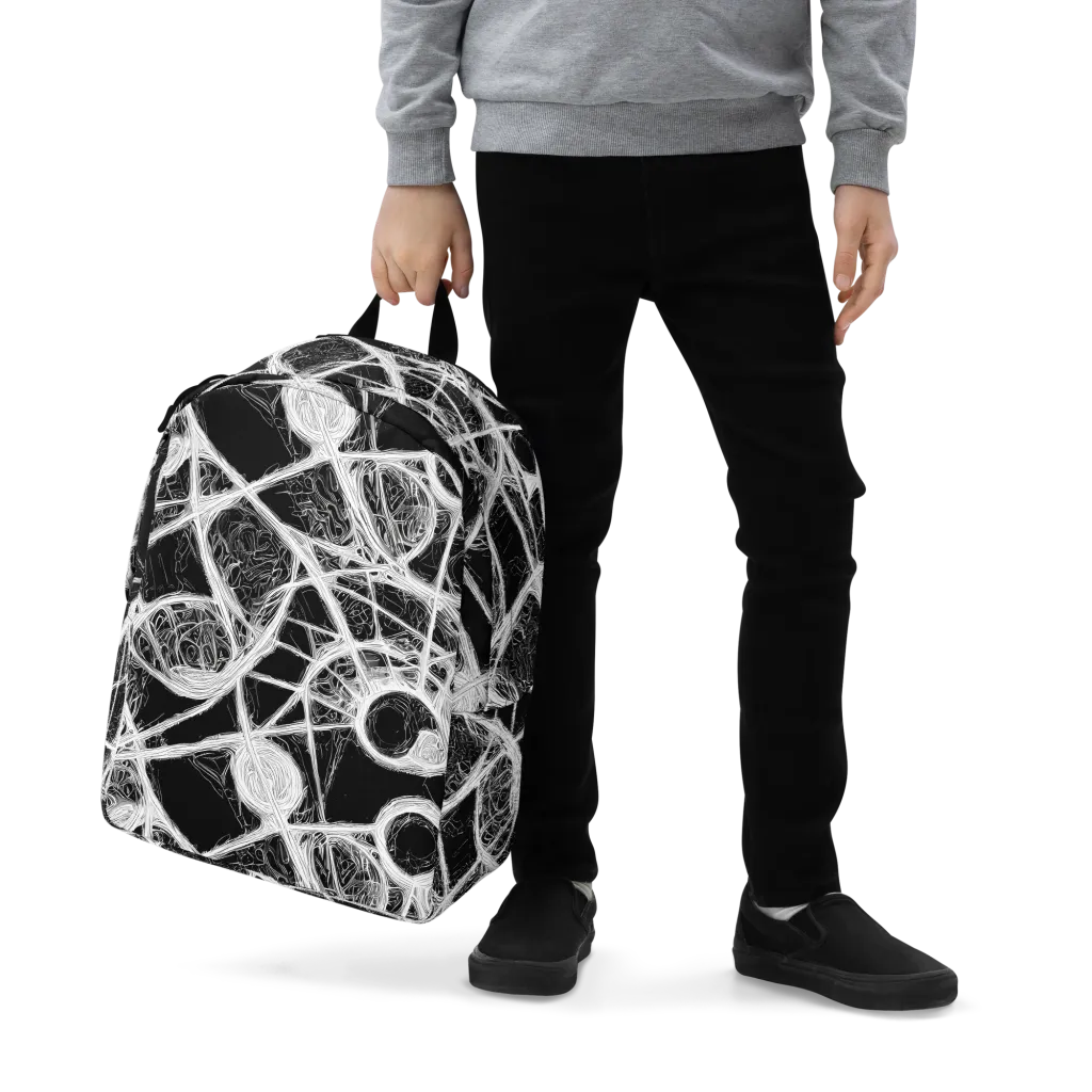 Obsidian Network on Minimalist Backpack — Zoomed-in