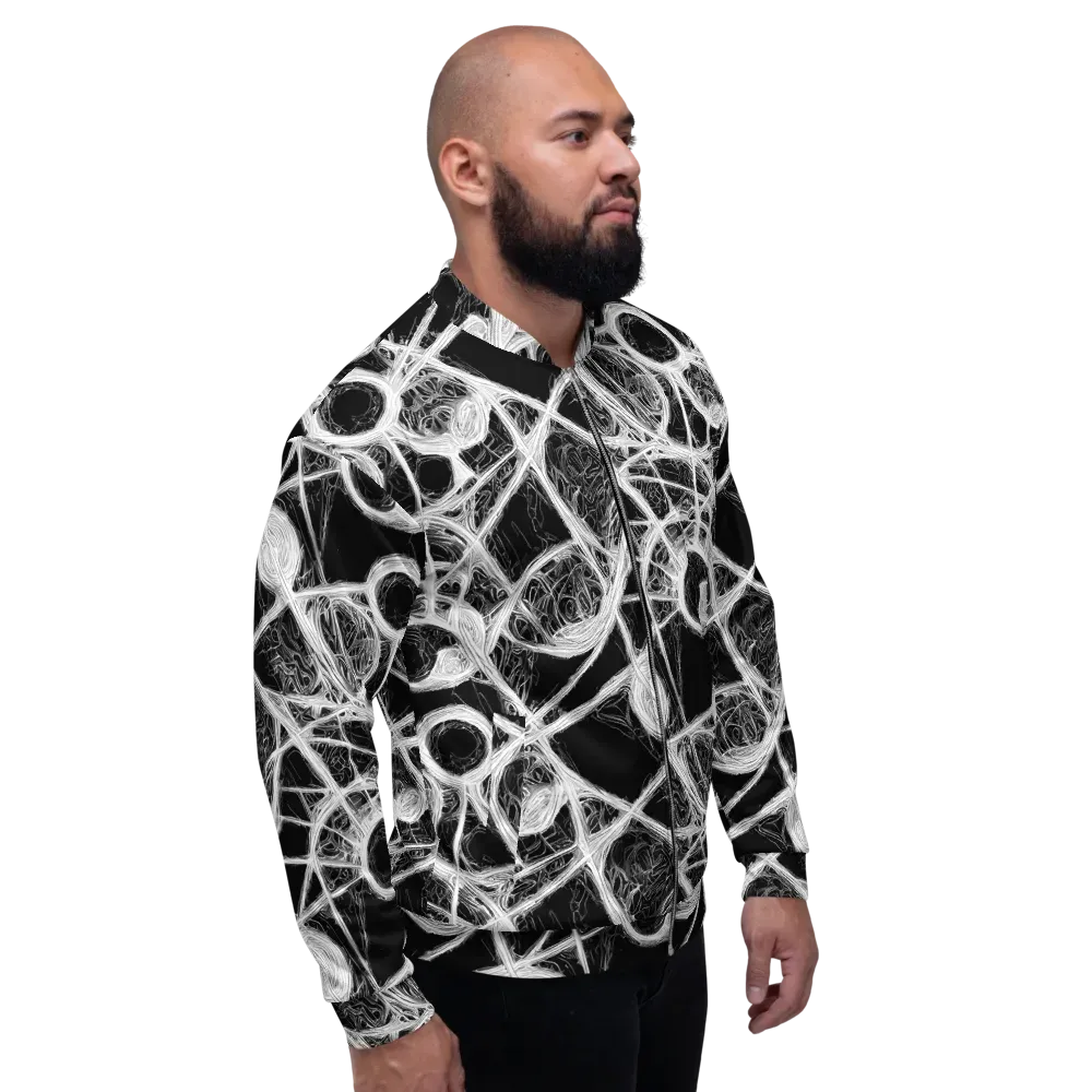 Obsidian Network on Bomber Jacket — Right