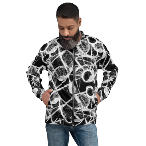 Obsidian Network on a Bomber Jacket