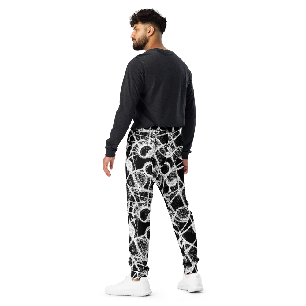 Obsidian Network on Men's Joggers — Back