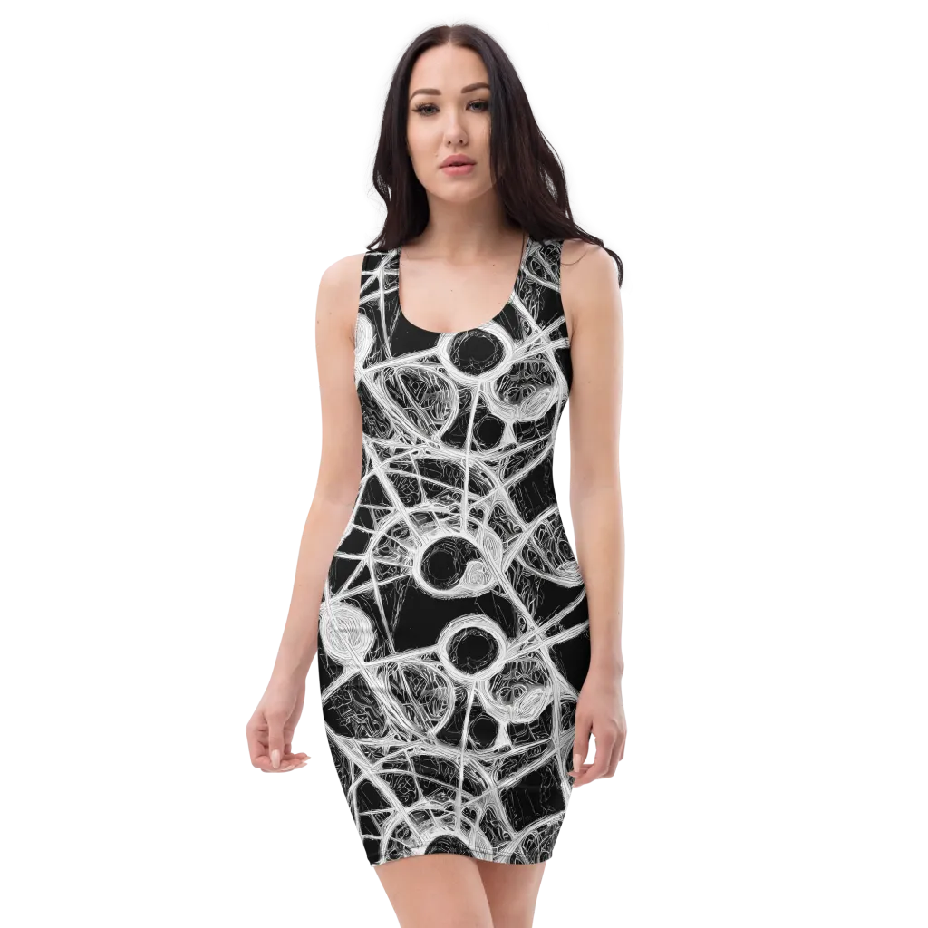 Obsidian Network on Bodycon Dress — Front
