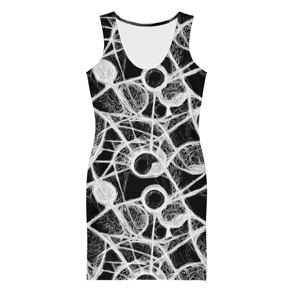 Obsidian Network on Bodycon Dress — Front