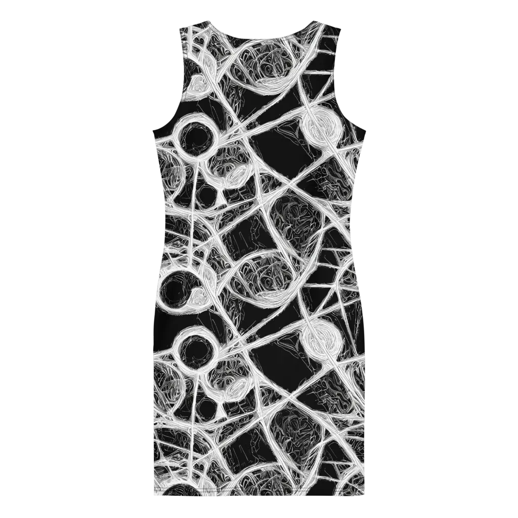 Obsidian Network on Bodycon Dress — Back