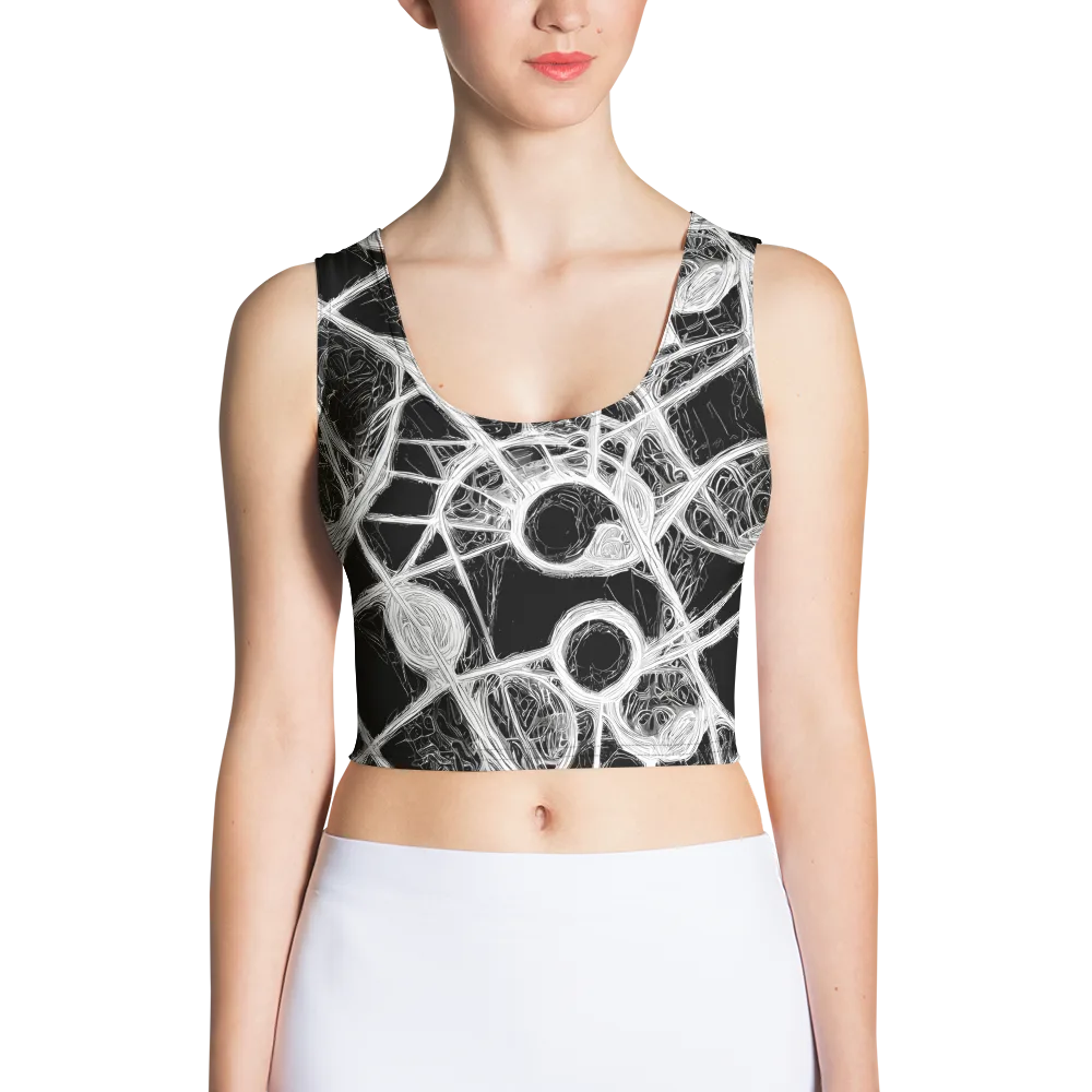 Obsidian Network on Crop Top — Front