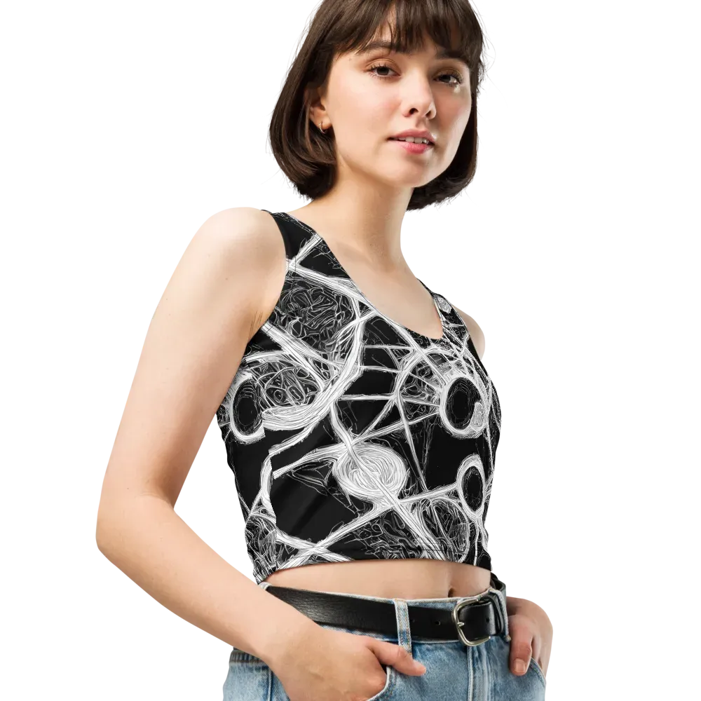 Obsidian Network on Crop Top — Right Front