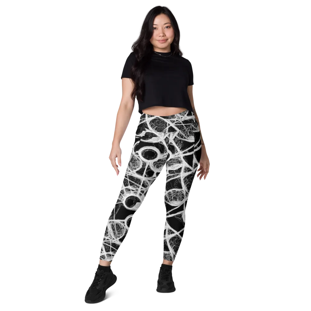 Obsidian Network on Leggings with Pockets — Front