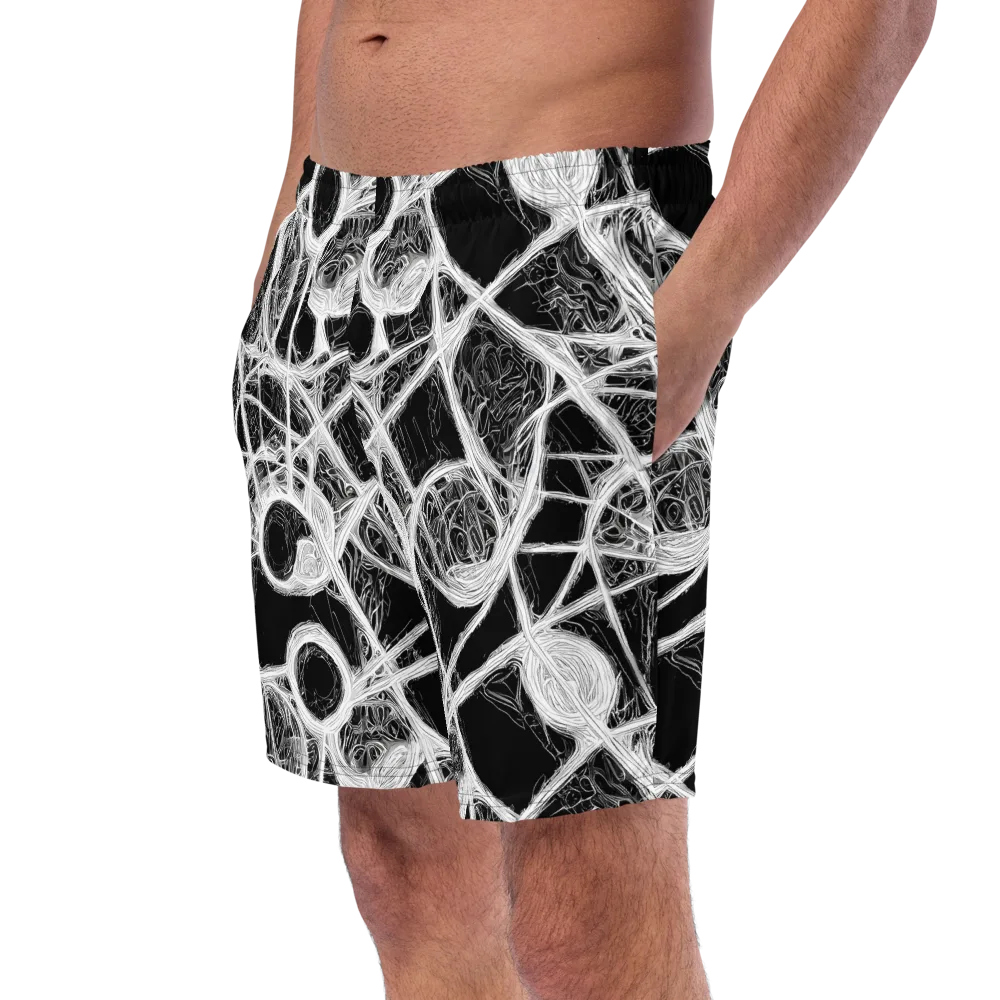 Obsidian Network on Swim Trunks — Left Front