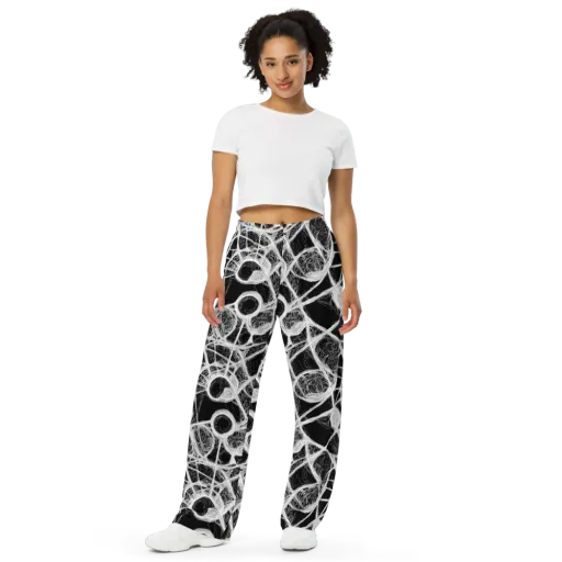 Obsidian Network on a Wide-Leg Pants