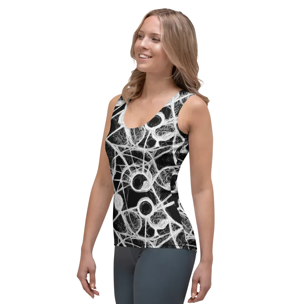 Obsidian Network on Women's Tank Top — Left Front