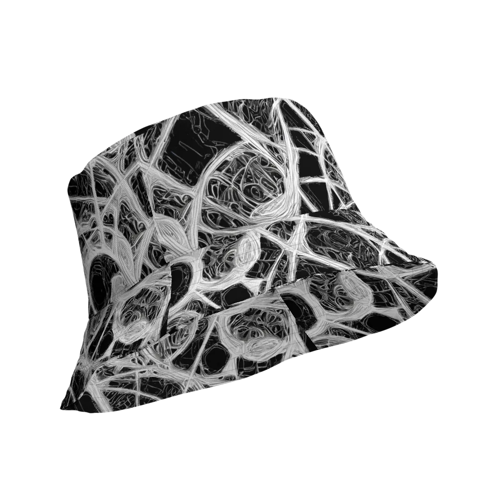 Obsidian Network on Reversible Bucket Hat — Product details Outside