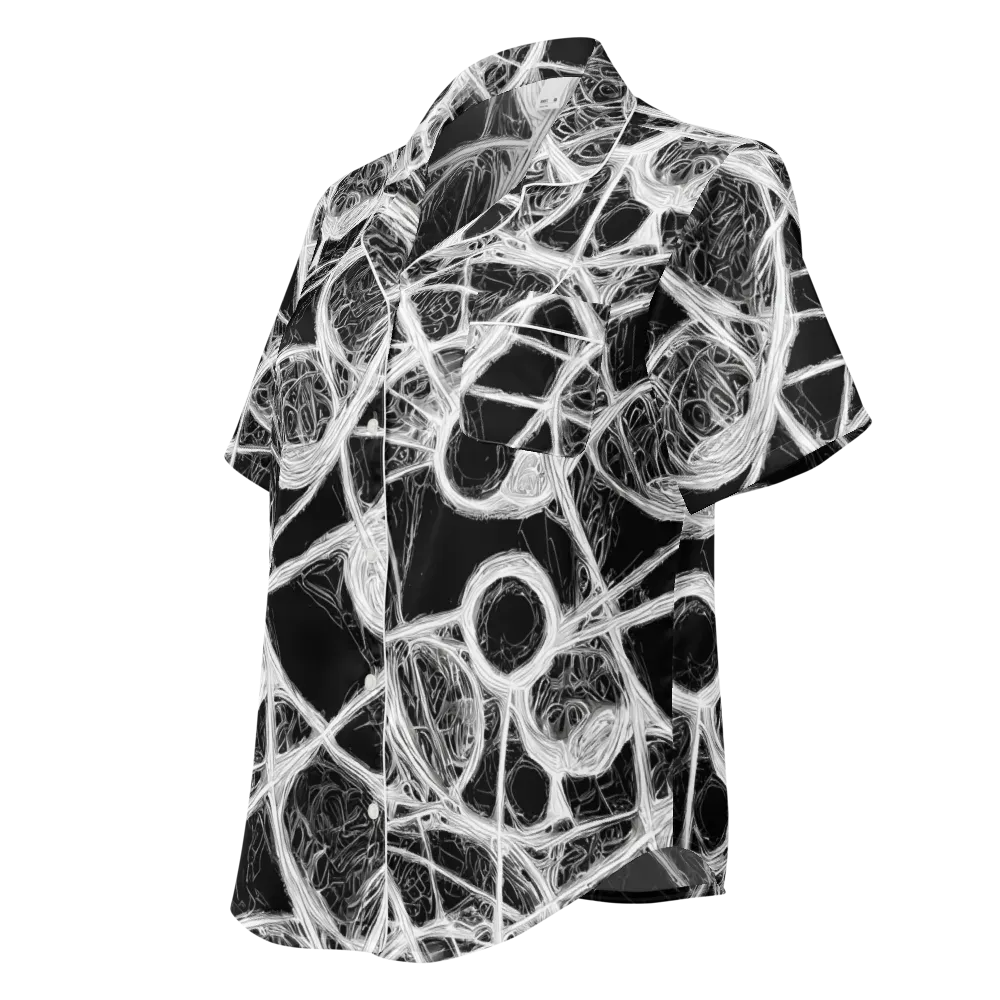Obsidian Network on Women's Short Sleeve Pajama Top — Left Front
