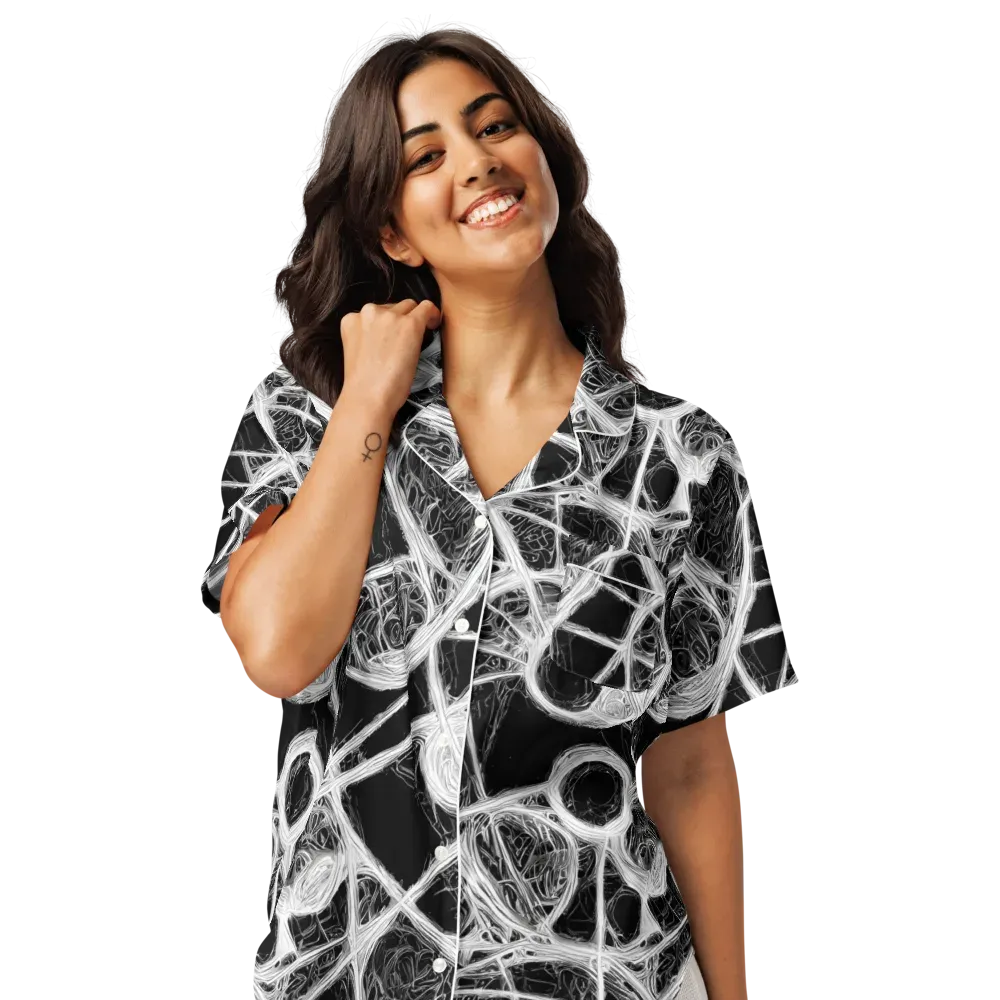 Obsidian Network on Women's Short Sleeve Pajama Top — Front