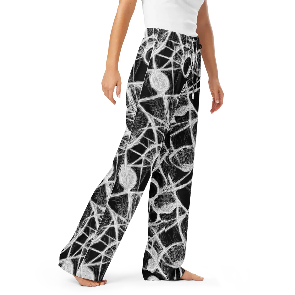 Obsidian Network on Women's Pajama Pants — Right Front