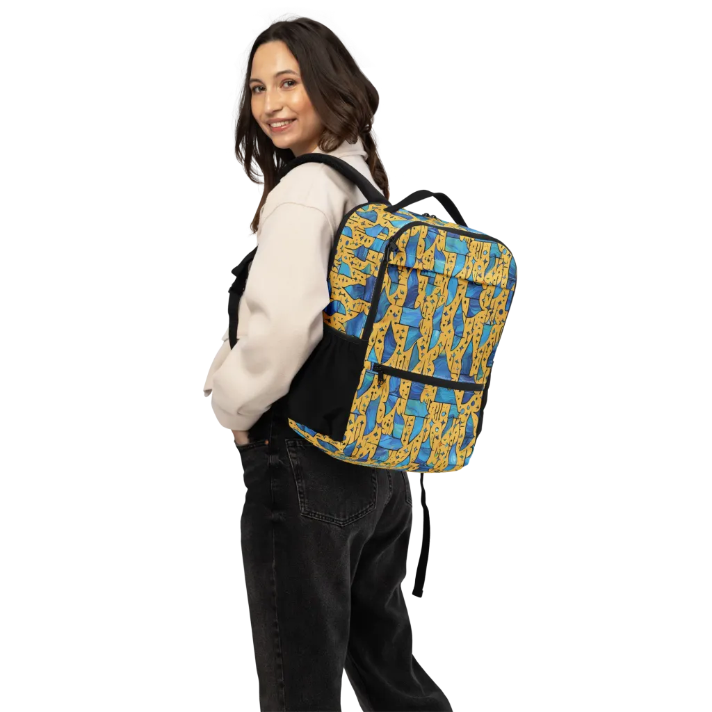 Gilded Current on Utility Backpack — Back