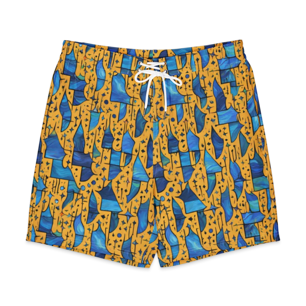 Gilded Current on Men's Board Shorts — Front