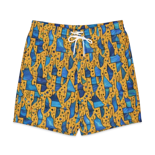 Gilded Current on a Men's Board Shorts